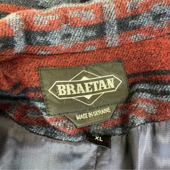 Braetan Aztec Wool Blend Lined One Button Blazer Size XL - Picture 4 of 5